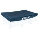 Intex 28038 Copripiscina Frame Rettangolare Cm 300X200 Art. Pulizia E Manutenzione 161, PVC, Multicolore, 300 x 200 x 75 cm