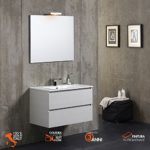 MOBILE BAGNO 80 CM CON DUE CASSETTI BERLIN IN PROMENADE LAVABO IN CERAMICA