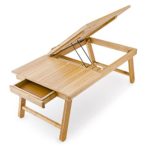 Relaxdays 10016734 Tavolino d’Appoggio, Legno, Marrone, 55x33x24 cm