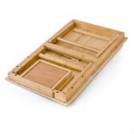 Relaxdays 10016734 Tavolino d’Appoggio, Legno, Marrone, 55x33x24 cm