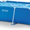 Intex 28272NP - Piscina Fuori Terra Rectangular Frame Rettangolare, 3834 L, Acciaio e PVC, Blu, 300x200x75 cm