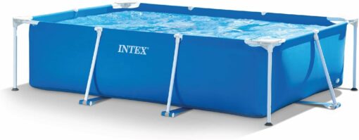 Intex 28272NP - Piscina Fuori Terra Rectangular Frame Rettangolare, 3834 L, Acciaio e PVC, Blu, 300x200x75 cm