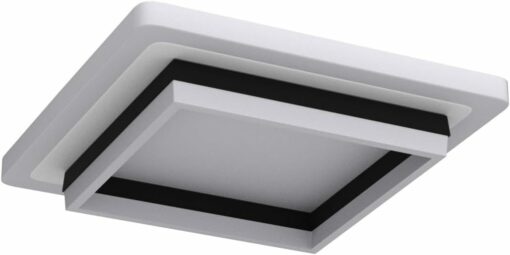 Comely Lampada da soffitto a LED, 24W Plafoniera LED Moderna Quadrata Bianca in Acrilico, Lampadario LED Soffitto per Soggiorno, Bagno, Corridoio,Luce Bianca Fredda 6500K