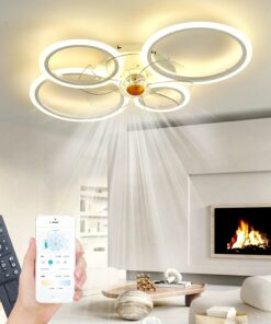 lampadario led con ventilatore