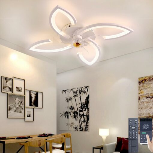 lampadario led con ventilatore