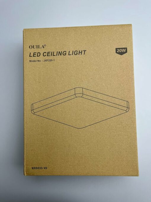 Plafoniera LED Soffitto Quadrata 20W [2 Pezzi], Lampada da Soffitto Moderno 4000K 1800LM Plafoniera Bagno IP44 Impermeabile Lampadario LED Luce Soffitto per Camera da Letto, Cucina, Soggiorno, Balcone