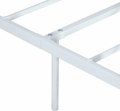 FetiNes Divano Letto Singolo in Metallo Struttura Letti e Basi in Ferro Battuto per Adulti 90x190cm Bianco